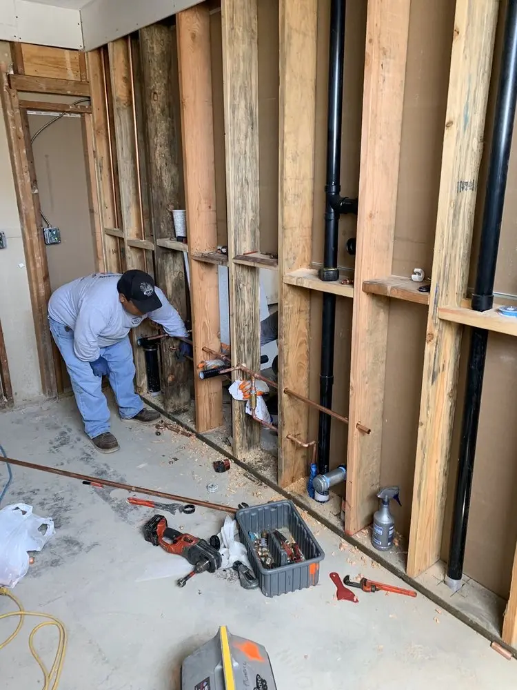 Commercial rough-in plumbing for Gas Line Repair in One Hundred One Pines